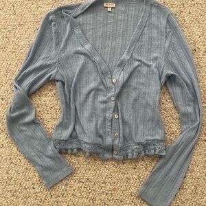 Light Blue Button-Down shirt/cardigan